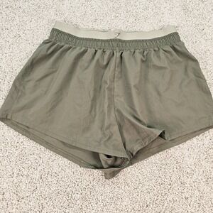 Gymshark Women's High Waisted Olive Green Size Small Shorts Running Gym